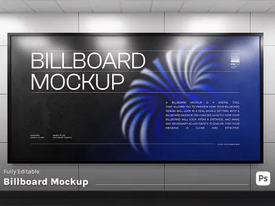 Billboard Mockup gift box mockup mockups photoshop