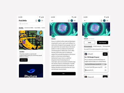 Find DOAs blockchain doas crypto doas doas find doas ui ui design view and submit proposal vote doas
