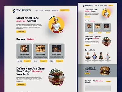 ONLINE FOOD DELIVERY WEB DESIGN figma design food ui graphic design landing page landing page in figma logo online delivery ui online food online food ordering online meal order food website portfolio portfolio design restaurant typography ui ui desig ui ux ui ux design web design