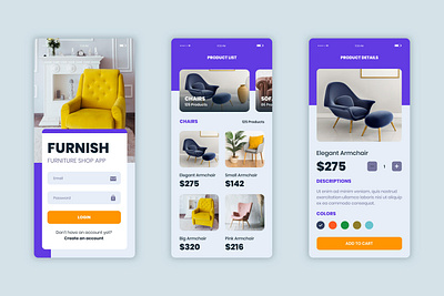 Furniture shop - Mobile app