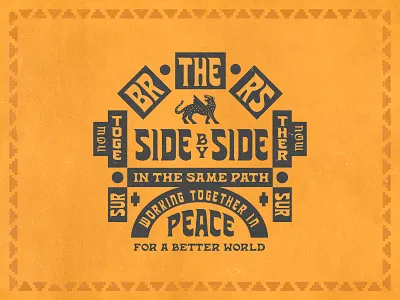 Las Cruces Font Collection - Side by Side american design font handmade hipster illustration logo mexico mezcal mystic old retro spirit tiger type usa vintage yellow