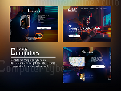 Cyberclub color cyberclub design figma game graphic design logo ui