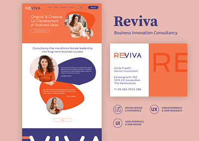 Branding Reviva - Business Innovation Consultancy branding design graphic design logo ui ux web design