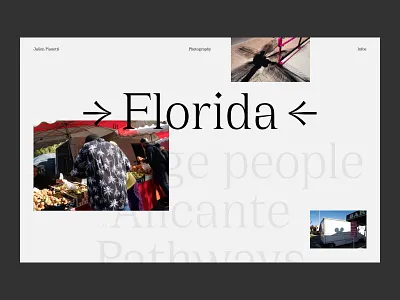 Photography Portfolio design graphic design navigation photography portfolio ui web web design website