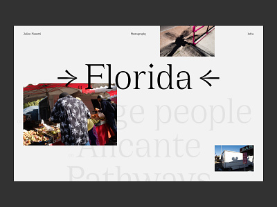 Photography Portfolio design graphic design navigation photography portfolio ui web web design website