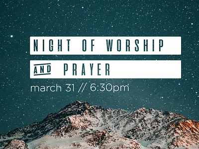 Worship Night Graphic design graphic design nonprofit stage design