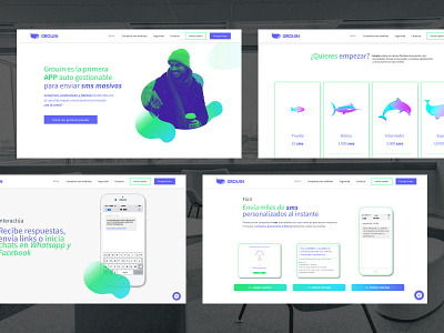Grouin Website 2019 - Rework & Build design graphic design layout prices sms ui user interface website wordpress