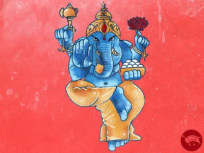 Ganesha - Sketch to final affinity character character design digital illustration elephant ganesha hinduism illustration india pencildog