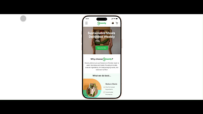 GREENLY- Sustainable, Healthy and Eco-friendly meal kits. branding design e commerce landingpage ui ux