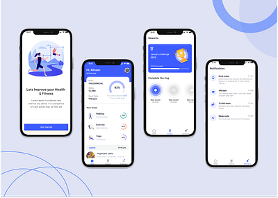 Fitness Mobile App UI design fitness and health app fitness app home page ui design fitness app ui fitness mobile app ui fitness tracking app gym app ui health app ui illustration lifestyle app mobile fitness app ui sports mobile app ui training app ui workout app ui