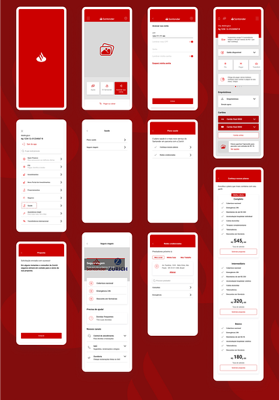 Hackathon - Santander app branding design ui ux