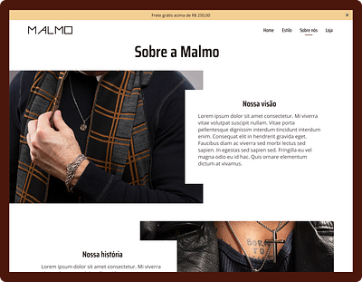 Sobre nós - Malmo branding design typography ui ux