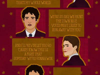 Taylor Swift x Young Royals digital art fanart illustration lyrics taylor swift tv show young royals