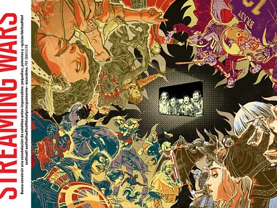 Streaming Wars disney hbo hbomax illustration jilipollo movies netflix prime series streaming tv