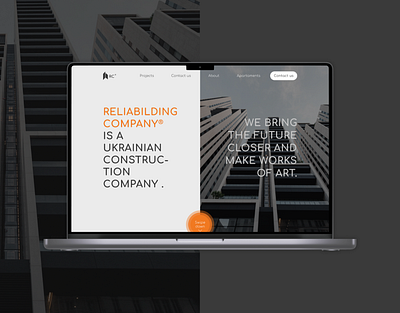 Reliabilding company adobe xd architecture branding design figma graphic design site ui ui design ux design uxui web webdesign website