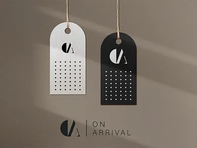 ON ARRIVAL clean design graphic design logo logo design modern