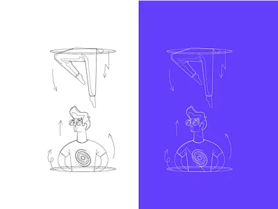 Hole to another universe illustration design 3d animation branding character design graphic design illustration logo mobile motion graphics ui ux vector