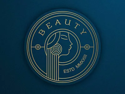 Beauty Line Art Logo Emblem 3d animation app behance branding design dribbble dubai graphic design icon illustration instagram logo motion graphics typography uae ui usa vector