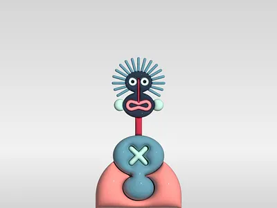 Monsters party 3d 3d art 3d modeling 3d shape character digital art illustration illustrator monster plastic 3d render