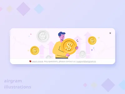 illustrations of Airgram app branding character design design graphic design illustration logo ui ux