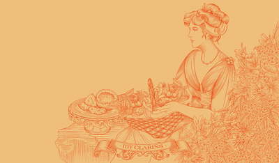 MY CLARINS - Secret Garden design graphic design illustration