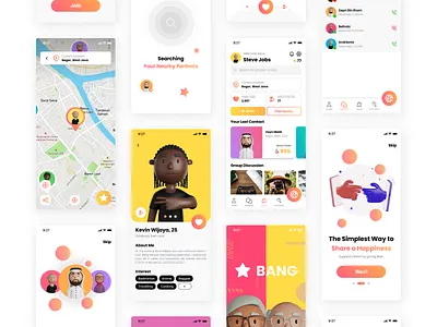 Temenin : Mobile App Design 3d app app design application branding design graphic design mobile app mockup platform tinder ui ui ux