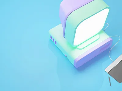 3D Computer 3d b3d blender blender3d blendercycles coffee computer cycles illustration render wacom