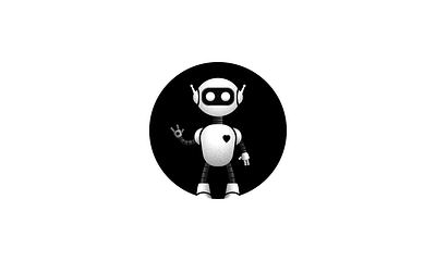 Little Robot 2d branding clean cute robot design graphic design illustration little robot logo modern robot illustration simple