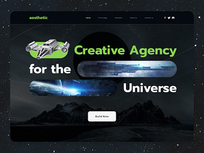 Space Meta Universe Web Header. astronout crypto dark design header illustration landing page meta metaverse nft space ui ui design universe webheader website webui