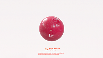 PANTONE 18-1750 TCX Viva Magenta 3d c4d design illustration