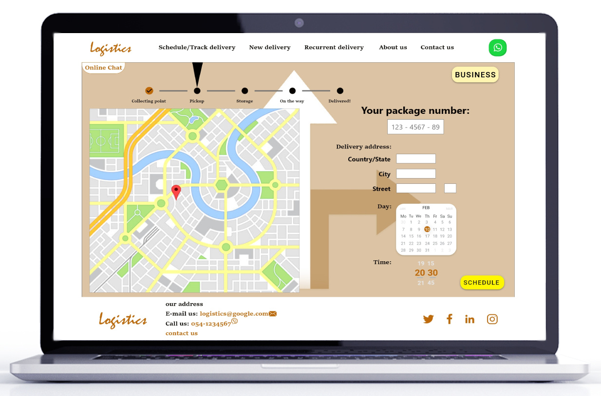Delivery Site branding design landing page logo ui ux