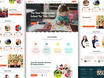 kids school website design kids website school website ux ui design website design