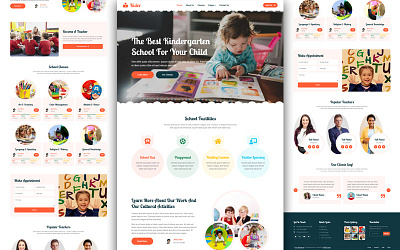 kids school website design kids website school website ux ui design website design