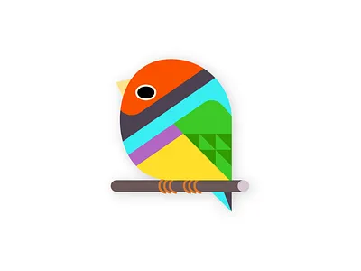 gouldian finch animal bird branding cute design finch geometric geometry gouldian graphic design illustration logo nature vector