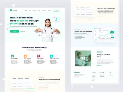 Medically Website app branding design graphic design illustration logo minimal ui uiux ux web website