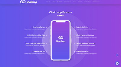 chatloop feature design cgatloop website app chatloop chatloop design website