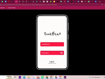 PunkBeat app design graphic design ui ux