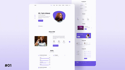 Responsive Protfolio website #01 css css3 design html html5 js protfolio protfolio website responsive website sass scss website