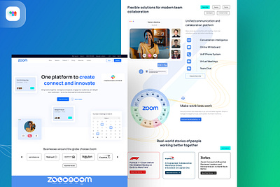 Zoom Landing Page Redesign landing page ui ui ux website design
