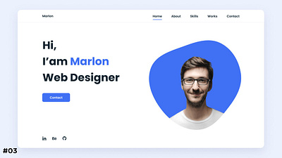 Responsive Protfolio Website #03 animation css css3 design html html5 illustration js protfolio protfolio website responsive website ui website website protfolio