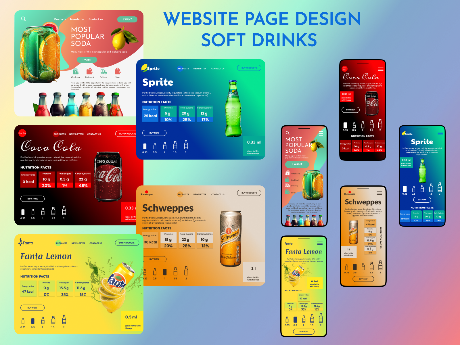 Example of Website page design