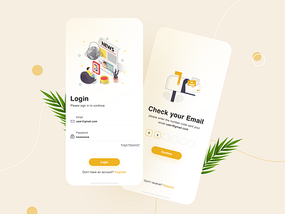 Login Ui adobe xd design figma illustration login ui mobile app uiux design