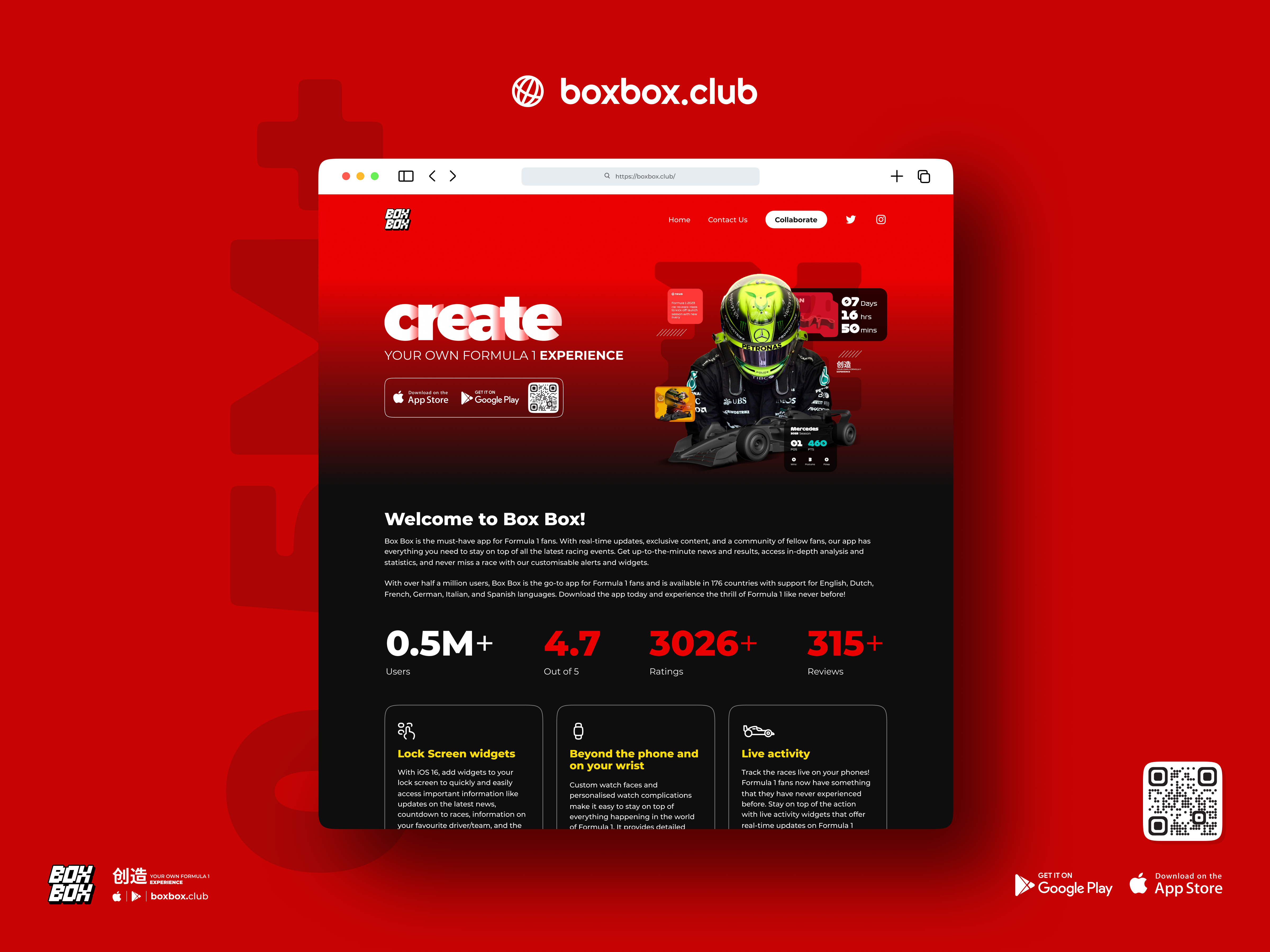 Example of Welcome to Box Box Club!
