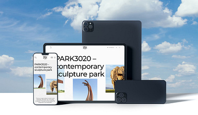 Park 3020 - contemporary art museum website awwwards clean design intex layout light minimalistic motion graphics museum park top website typography ui ukraine website