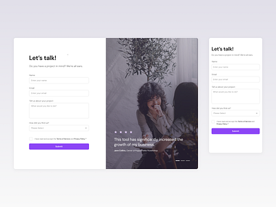 Contact Form - Snap.io clean design contact form design desktop form minimal product design ui user interface ux
