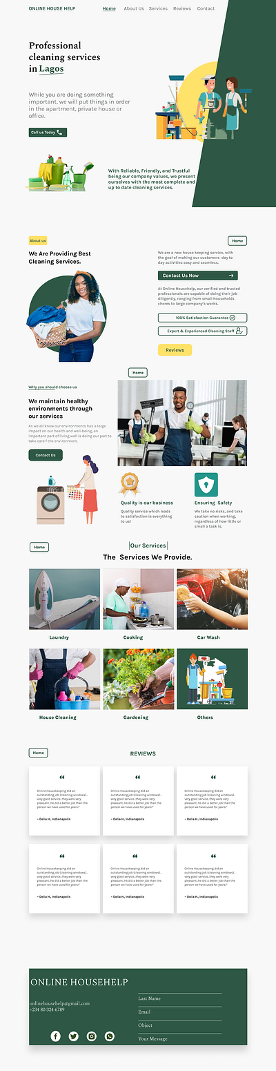Professional Cleaning Service app design ui ux