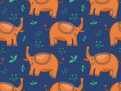 Safari Baby Elephant Pattern all over print animal baby pattern babyproduct childish pattern fabricmerchant illustration kids collection kids pattern pattern challanges pattern designer playful repeat safari seamless pattern surfacepatterndesigner textile pattern vector art wallpaper worldmarket