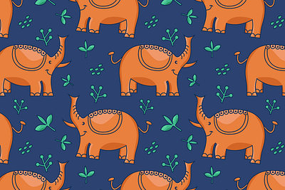 Safari Baby Elephant Pattern all over print animal baby pattern babyproduct childish pattern fabricmerchant illustration kids collection kids pattern pattern challanges pattern designer playful repeat safari seamless pattern surfacepatterndesigner textile pattern vector art wallpaper worldmarket