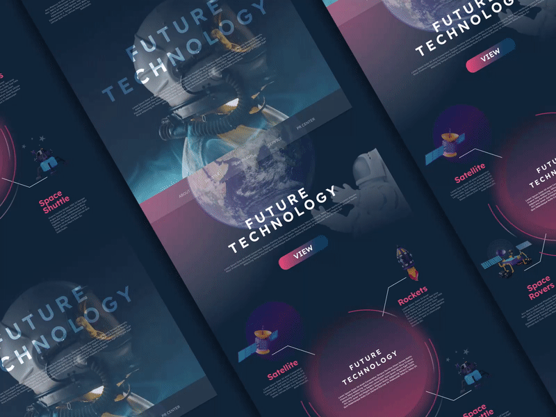 Space Web Redesign design future graphic design space webdesign talismanicstudio ui uiux webdesign