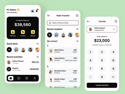 Finance Mobile App Design branding design finacial finance mobile app design fintech mobile banking money money transfer online banking payment app ui ui ux design ui design uidesign uiux ux